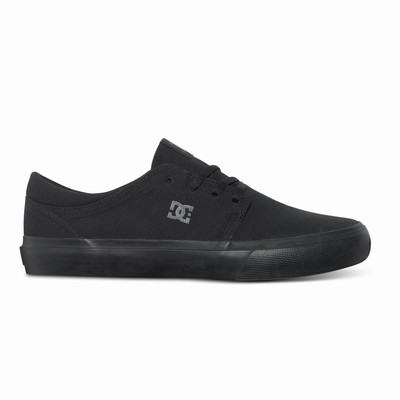 DC Trase Canvas Men's Black Sneakers Australia Sale HOW-437